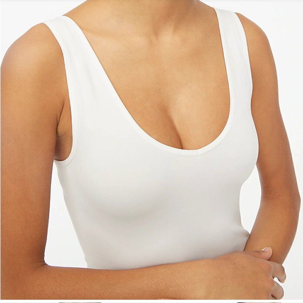J. Crew Factory BJ880 Layering Tank Top For Women white NWT size medium